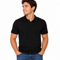 Camisa Pólo Masculina Preta Versátil Elegante Confortável e Estilosa